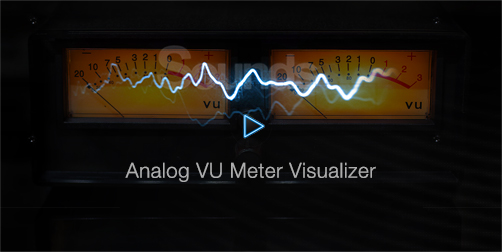 Analog VU Meter Visualizer Classic Vintage Look