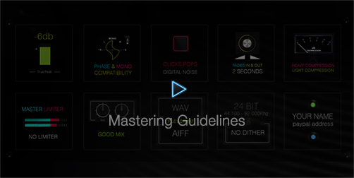 Mastering Guidelines | Fly High Waves Sounds