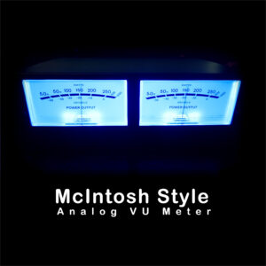 McIntosh Style Analog VU Meter Aluminum Enclosure Studio-Grade